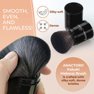 Retractable Kabuki Makeup Brush