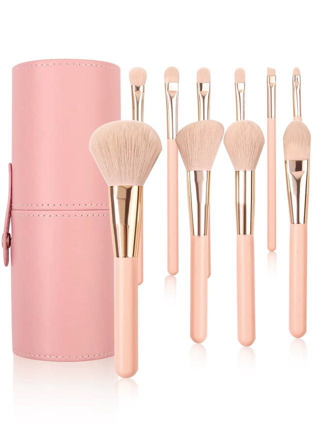 11 pieces High-End Professional Makeup Brushes Set with storage bucket - Blush Powder Eyeshadow Eyebrow Foundation Beauty Makeup Tool