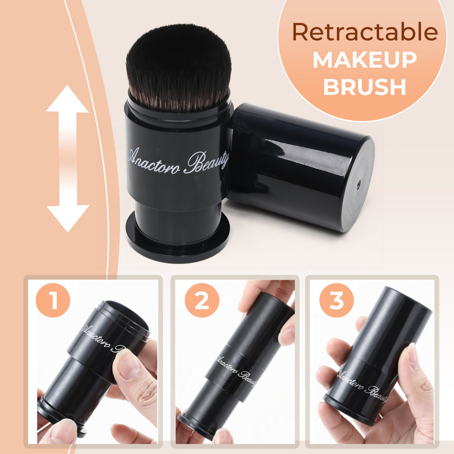 Retractable Kabuki Makeup Brush