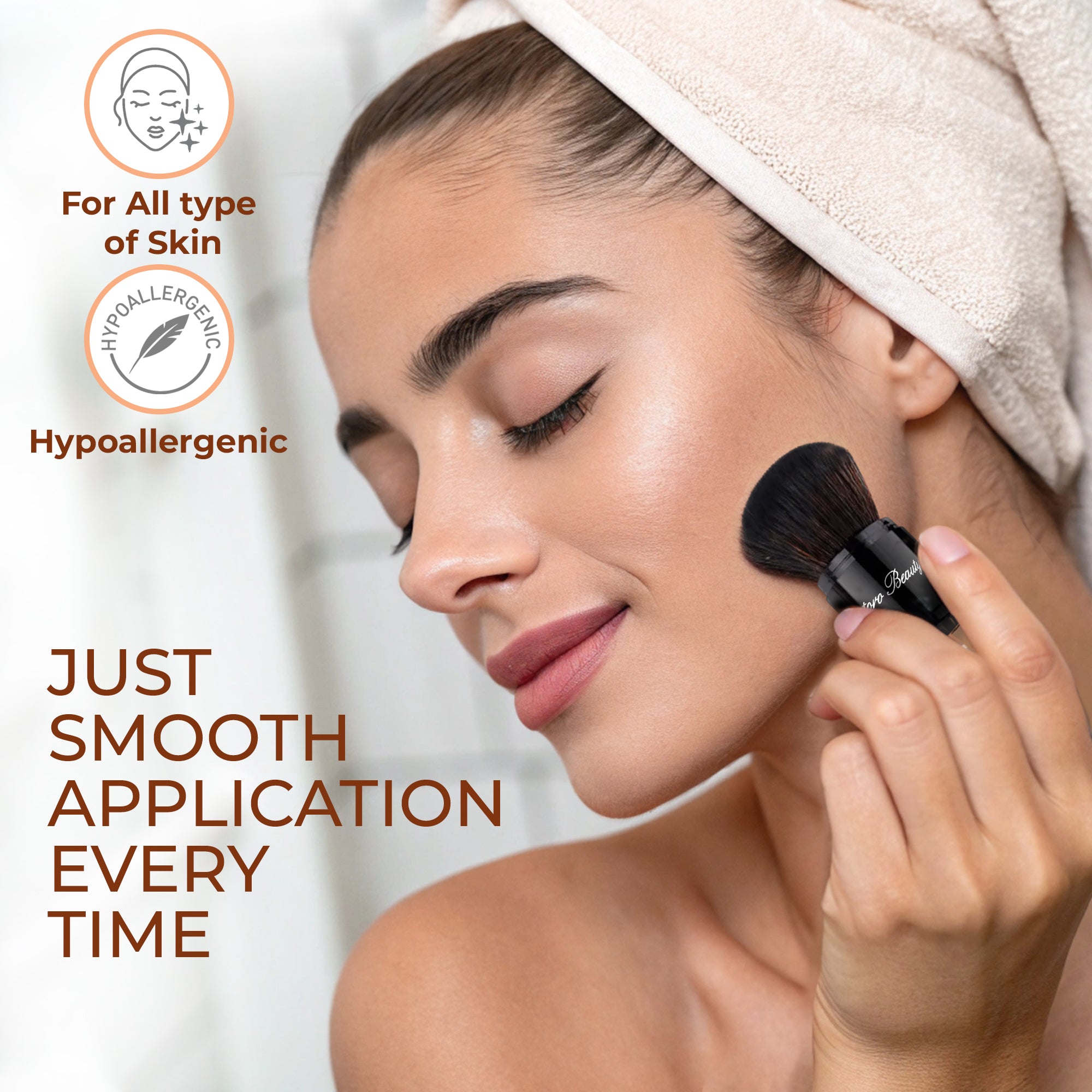 Retractable Kabuki Makeup Brush