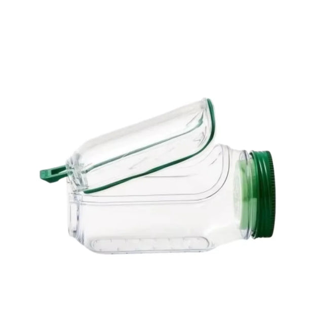 1-piece salad box with side opening, practical lunch box with herb compartment, suitable for office and travel