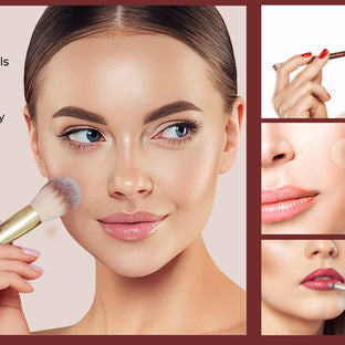 16 pieces Professional Vegan Wood Handle Makeup Brushes Set with storage bucket