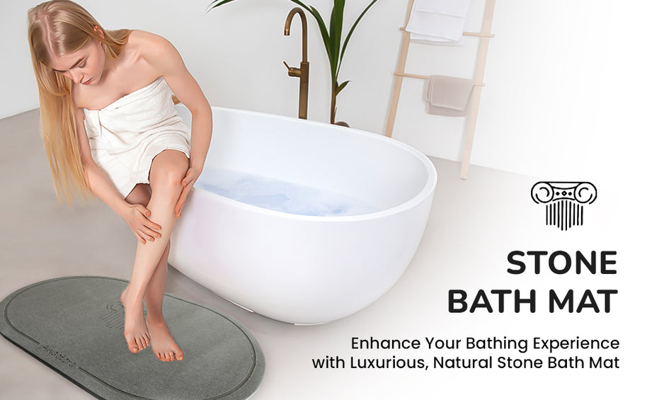 Absorbent Diatomite Stone Bathmat