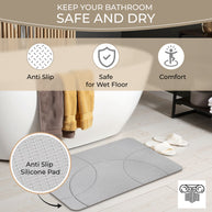 Absorbent Diatomite Stone Bathmat