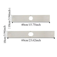 Super Absorbent Fast Drying Faucet Mat Diatom Mud Reusable Faucet Drain Pad Non-Slip Moisture-proof Counter Protector