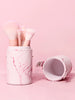 Multi-Function Cosmetic Brush Set, 12 pcs pink Fiber Makeup Brush Kit For Women With Makeup brush storage bucket