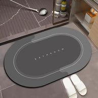 Bathroom Anti Slip Quick Dry Rug Cat Pattern Absorbent Wear Resistant Easy Clean Bath Mat Home Decor