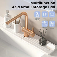 Super Absorbent Fast Drying Faucet Mat Diatom Mud Reusable Faucet Drain Pad Non-Slip Moisture-proof Counter Protector