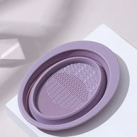 Silicone Makeup Brush Cleaner Bowl Foldable Clean Mat Cosmetic Foundation Eyeshadow Powder Brushes Cleaner Tools Makeup Supplies