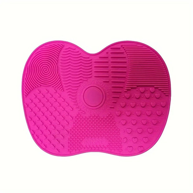 Handheld Silicone Makeup Brush Cleaning Pad - Gentle Makeup Brush Deep Cleaning, Portable Cleaning Tool with Suction Cup
