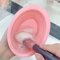 Silicone Makeup Brush Cleaner Bowl Foldable Clean Mat Cosmetic Foundation Eyeshadow Powder Brushes Cleaner Tools Makeup Supplies