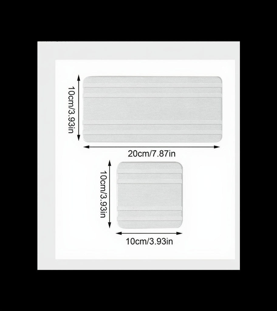 Large Absorbent Stone Tray, 3 Pack Dry And Tidy Diatomaceous Earth Stone Sink Tray, Instant Dry Sink, Sponge Hand Soap Holder