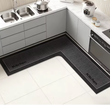 Diatomaceous earth kitchen mat L-shaped non-slip mat shower room doormat absorbent mat household doormat