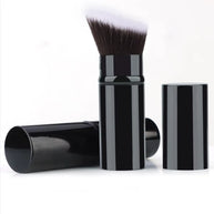 1pc Retractable Brush Makeup Brush Powder Blusher Powder Brush Mini Multi-function Portable With Aluminum Handle