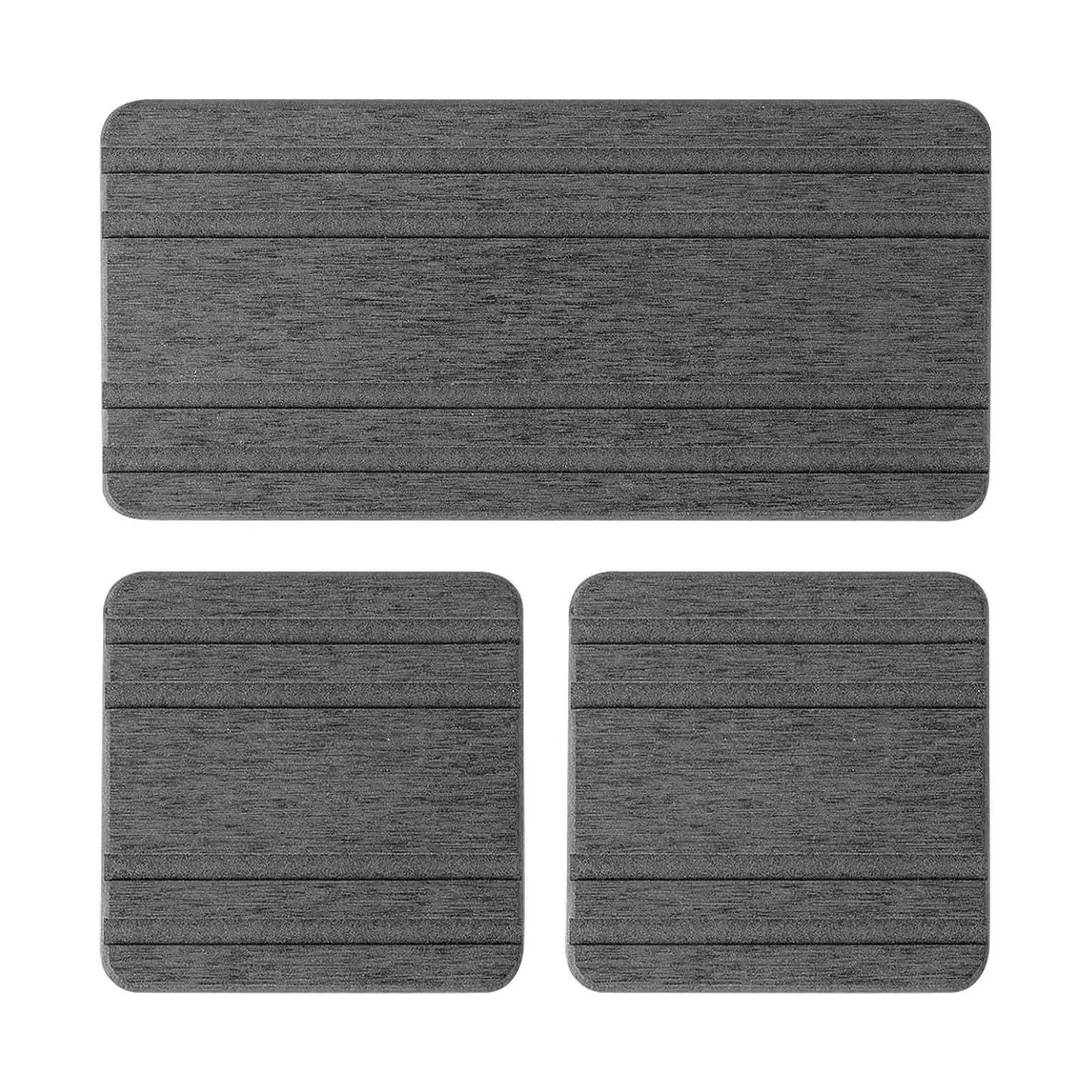 Large Absorbent Stone Tray, 3 Pack Dry And Tidy Diatomaceous Earth Stone Sink Tray, Instant Dry Sink, Sponge Hand Soap Holder