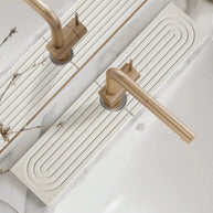 Super Absorbent Fast Drying Faucet Mat Diatom Mud Reusable Faucet Drain Pad Non-Slip Moisture-proof Counter Protector