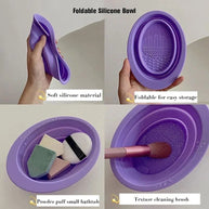 Silicone Makeup Brush Cleaner Bowl Foldable Clean Mat Cosmetic Foundation Eyeshadow Powder Brushes Cleaner Tools Makeup Supplies