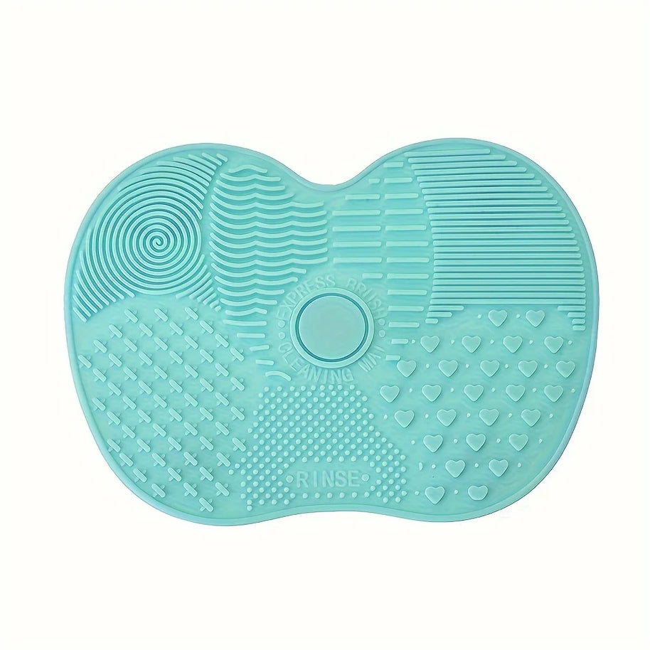Handheld Silicone Makeup Brush Cleaning Pad - Gentle Makeup Brush Deep Cleaning, Portable Cleaning Tool with Suction Cup