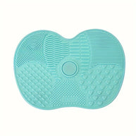 Handheld Silicone Makeup Brush Cleaning Pad - Gentle Makeup Brush Deep Cleaning, Portable Cleaning Tool with Suction Cup