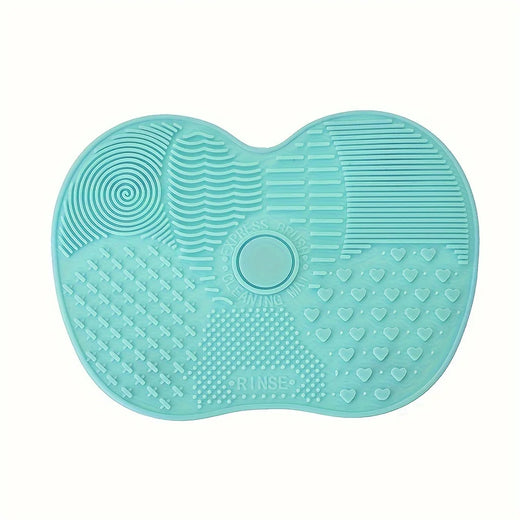 Handheld Silicone Makeup Brush Cleaning Pad - Gentle Makeup Brush Deep Cleaning, Portable Cleaning Tool with Suction Cup